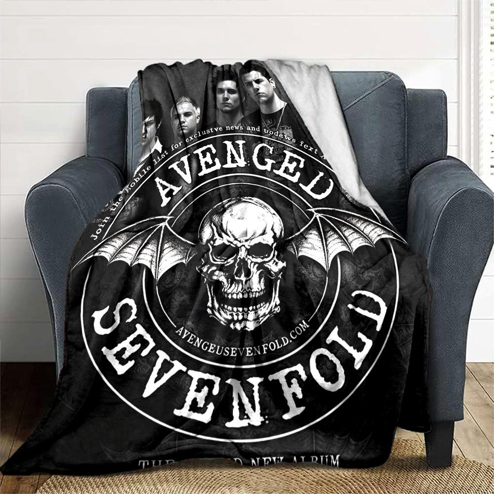 Sevenfold Album Artwork Flannel Blanket Super Soft Warm Cozy Blanket For Sofa Bed Office Travel Allseason Home Decor Gift