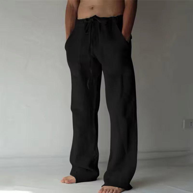 Men's Solid Color Straight Leg Casual Pants - New and In Stock