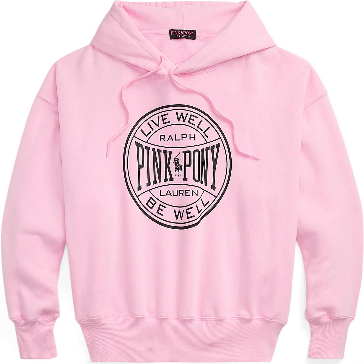 

Толстовка с капюшоном Polo Ralph Lauren с логотипом и надписью, свободного кроя, женская, розовая, WMPOKNINFB20715-650