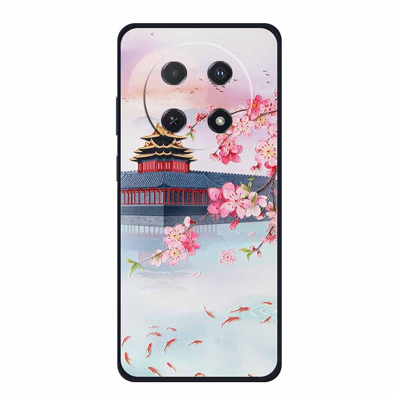 3D Emboss Case For Huawei Nova 14i Phone Case Coque Flowers Silicone Soft Back Cover For Huawei Nova 13i Y91 12i Case Funda Para