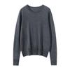 Women's Pure Wool Hollow Knit Sweater - Round Neck Pullover
