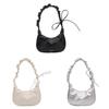 Minimalist Pu Underarm Purse With Zip Closure For Women Street Fashion Accessories