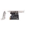 Placa de Expansão PCIe para USB 3.2 Gen 1 Largura de Banda 5Gbps 2 Portas Tipo C e 2 Portas Tipo A Adaptador PCI Express para Desktop Suporte para