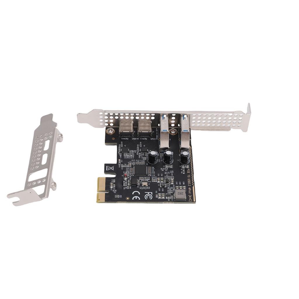 Placa de Expansão PCIe para USB 3.2 Gen 1 Largura de Banda 5Gbps 2 Portas Tipo C e 2 Portas Tipo A Adaptador PCI Express para Desktop Suporte para