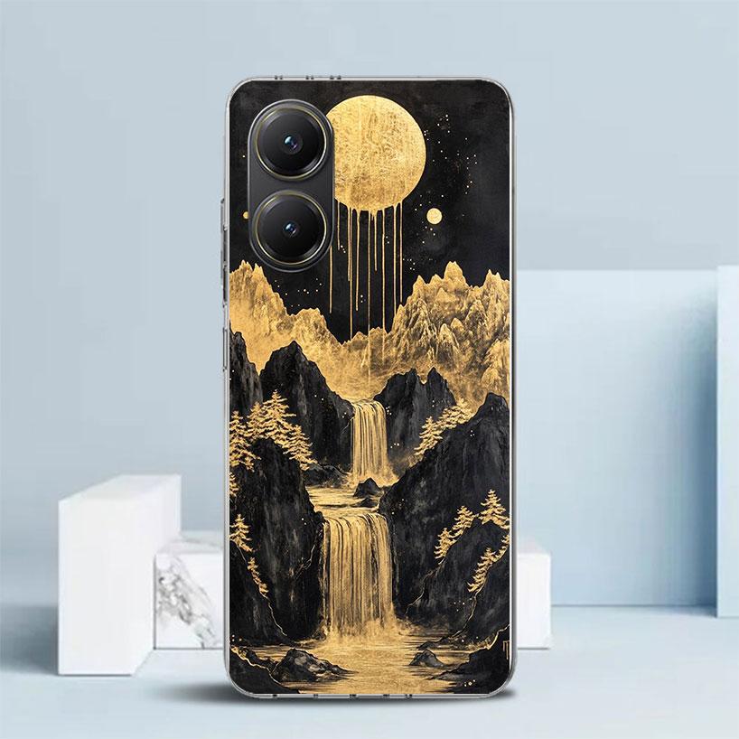 Chinese Style ink Painting Art Soft Cover for Xiaomi Poco F7 Ultra X7 X6 X5 Pro M7 Phone Case Redmi 15 15C 13 13C 12 12C 10 10C