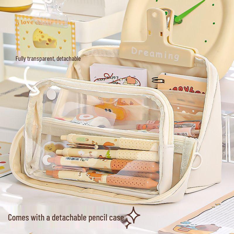 Large Capacity Ita Bag Style Detachable Pencil Case for Students - High-Value 2025 Design
