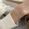 Knot Chain Bracelet Half Snake Chain Dainty Bracelet Love Knot Friendship Bracelet Gift