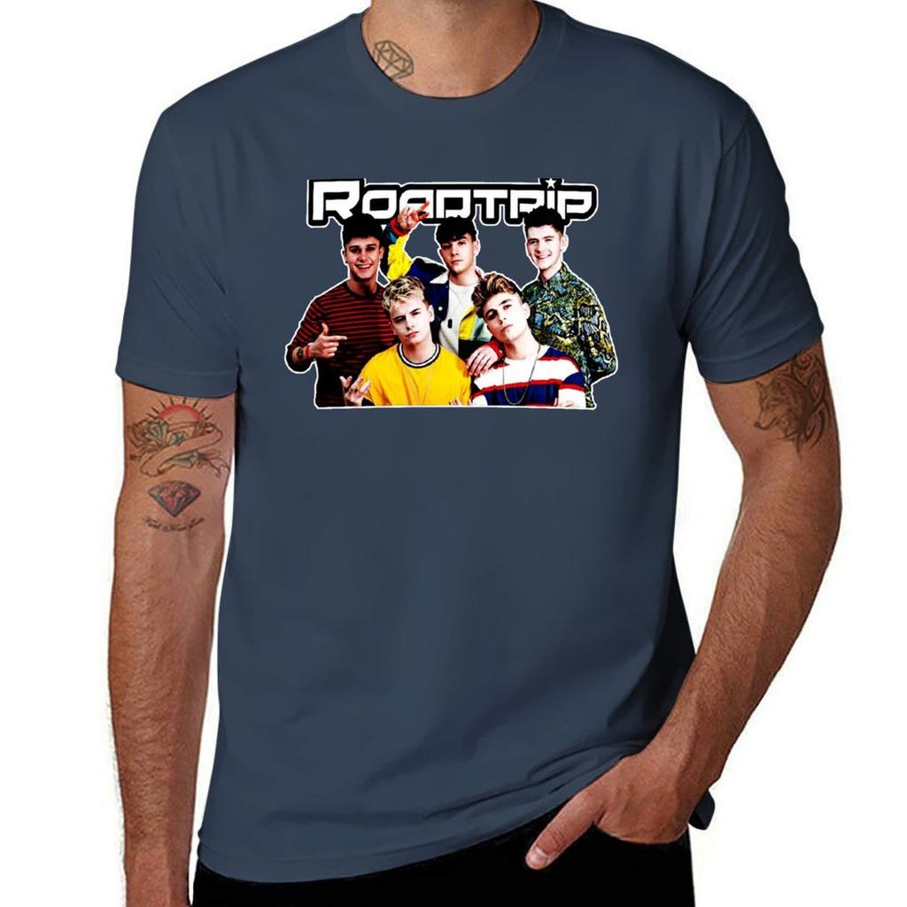 Roadtrip T-Shirt Klassisches Rundhals-Baumwoll-T-Shirt
