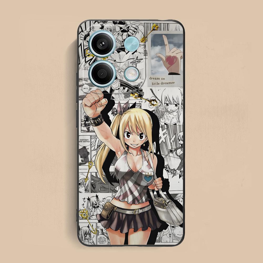 

Fairy Tail Lucy Mobile Phone Case for Xiaomi Redmi 15 14 13 12 A5 3 2 1 C Plus 4G 5G Colorful Printing Cover Pretty Cellphones Redmi A1+