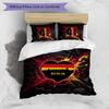 Germany Football Printed Bedding 3 Piece Set Cozy Breathable Bed Cover Set As Housewarming Holiday Gift