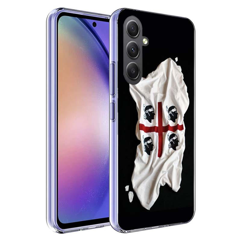 Flag of Sardinia Phone Case for Samsung A17 A37 A57 A07 A16 A26 A36 A56 A06 A02S A12 A22 A32 A52S A04S A14 A24 A34 A54 A03 A13 A