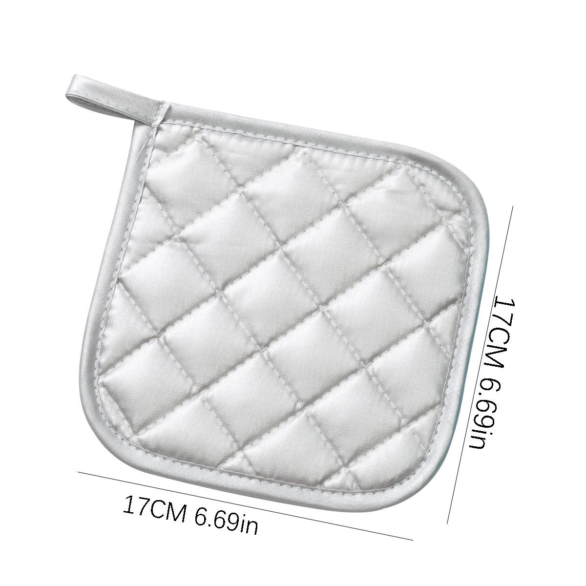 

Ткань из микрофибры Ткань для квилтинга Хлопок Изоляционная подставка Покрытая серебристой тканью Противоожоговая подставка под горячее Подставка под тарелку Перчатки для микроволновой печи Подставка под кастрюлю 1PC