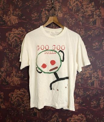 Vtg The Goo Goo Dolls Kapela Pro Fanoušky Bavlna Bílá Všechny Velikosti Unisex Tričko