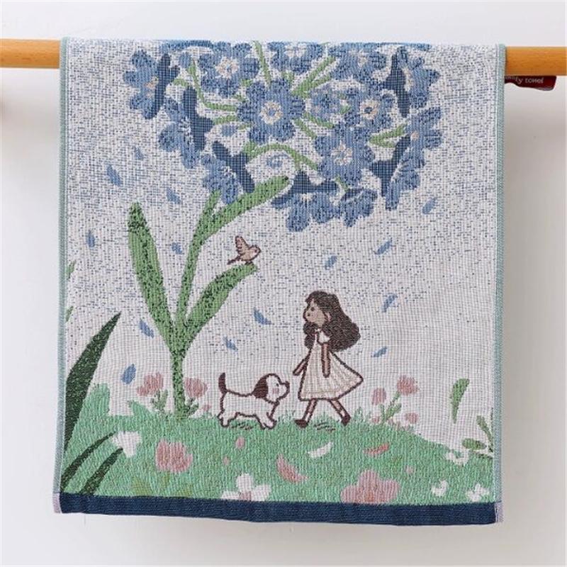 

Cartoon Hand Towels, 3pcs, 35*40 cm, Three-layer Cotton Gauze, for Children Adults, Bathroom, 9 Styles, Delicate 35x40 cm