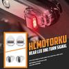 Mini LED Blinklys Baklys Bakindikatorer Passer til Harley Dyna 2000–2017 Softail 2000–2025 (Chrome)