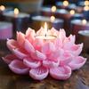 3D Lotus Silicone Candle Molds DIY Rose Flower Soap Plaster Resin Casting Mold Handmade Chocolate Fudge Cake Baking Tools