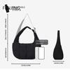 Borsa da Sotto Braccio per Donna Borse a Spalla Trapuntate Cinturino Regolabile in Nylon Borsa a Mano con Cerniera Borsa Hobo per Lavoro Viaggio Borsetta a Mezza Luna