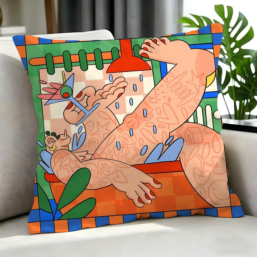 model Malen Pazos Cushion Cover Cushion Cover Set Pcs x x x Pillowcase Decorative Sofa Home Decor