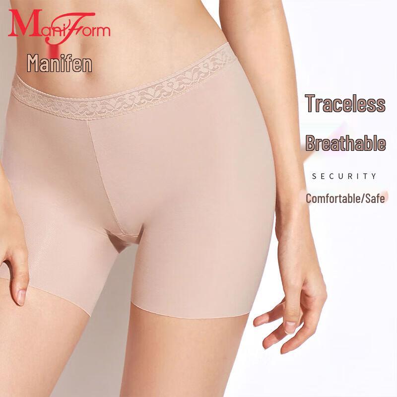 

Бесшовные боксеры-слипы Maniform со средней посадкой и кружевом L