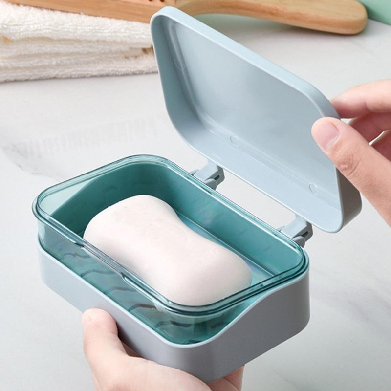 Kompakter, versiegelter Seifenbehälter für Fitnessstudio-Besucher, wasserdichte Kunststoff-Aufbewahrungsbox mit Belüftungslöchern