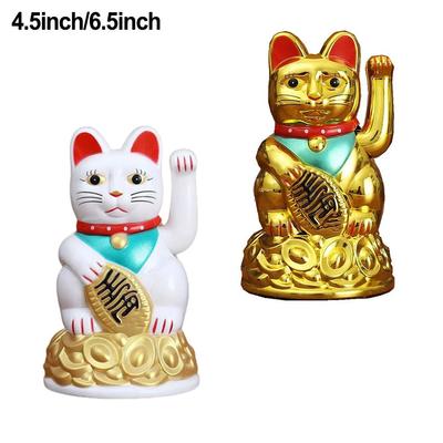 Lucky Waving Cat Lucky Cat Plastic Car High Quality
