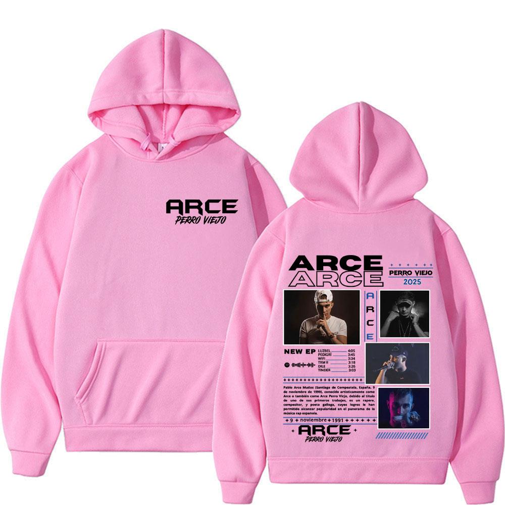 Rapper Arce Perro Viejo Album Tour 2025 Cover Hoodies Men Vintage Hip Hop Pop Music Sweatshirts Unisex Comfort Hoodie Streetwear