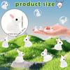 60Pc Resin Miniature Rabbit Figurines Bunny Statues For Fairy Garden Decor Micro Landscape Ornaments Diy Crafts Cake Decor