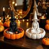Desktop Sundries Holder for Women Halloween Witch Jewelry Dish Gothic Trinket Retro Themed Gift Storage Tray Rings Keys Home Office Decor Party Table