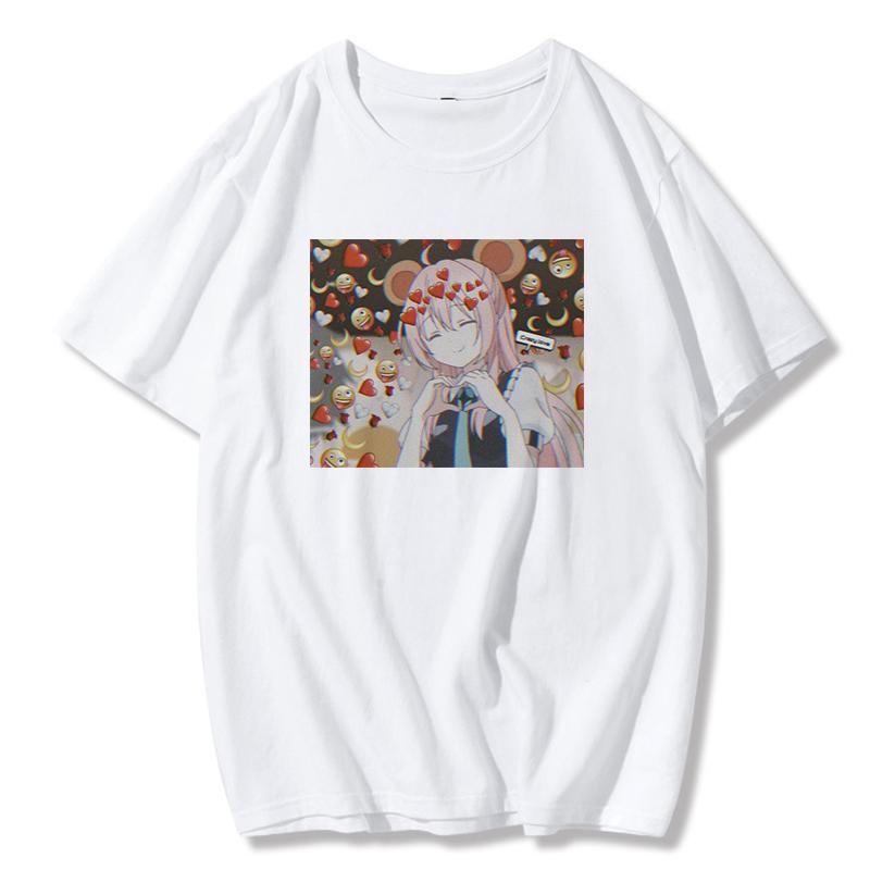 Kawaii Summer Women S Top Japanese Cute Cartoon Printed Loose T Shirt Ins Harajuku Vintage