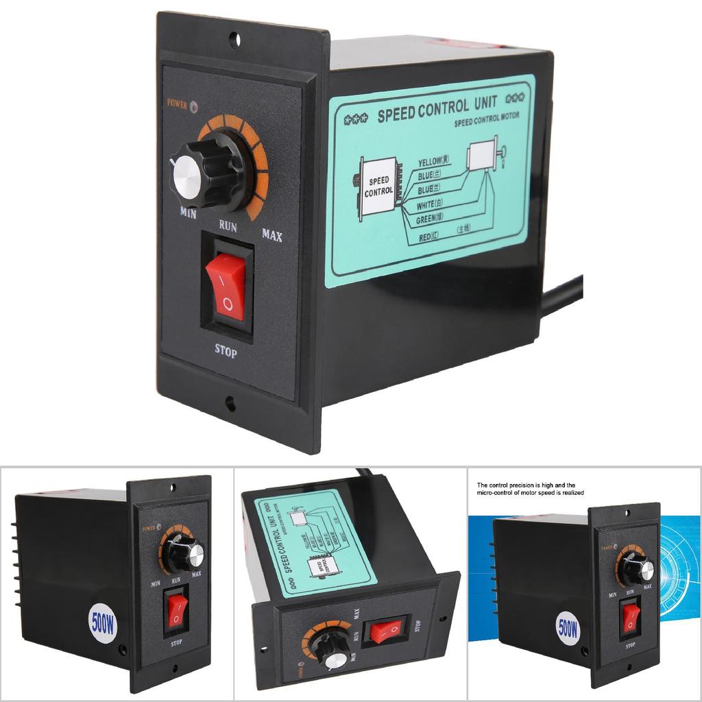 AC 220V 5060Hz Single Phase AC Motor Speed Controller Electric Motor Speed Regulator(500W)