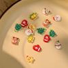 10 stk/sett Nail Supplies Christmas Nail Accessories Christmas Nail Rhinestones Jenter/Dame