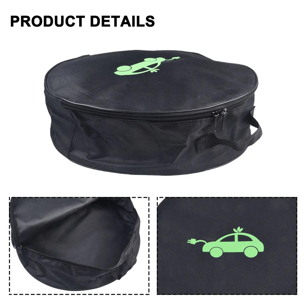 Car Battery Jumper Carry Bag Ergonomic Handle Jumper Carry Bag Storage Bag Car Charging Cable Ergonomic Handle