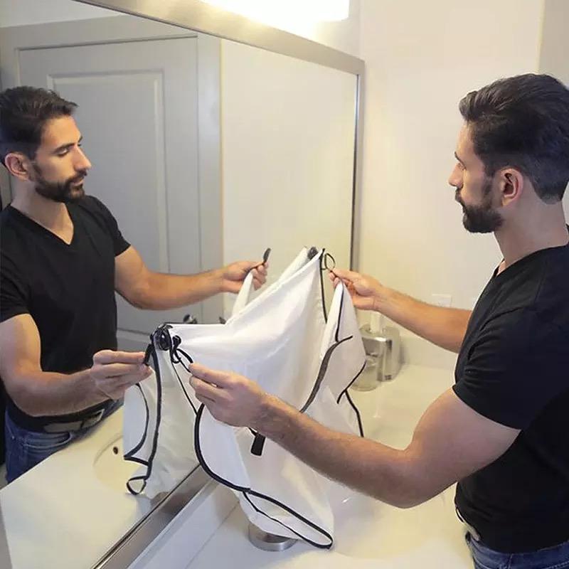Male Shaving Apron Beard Catcher Cape Care Bib Face Shaved Hair Adult Bibs Shaver Cleaning Hairdresser Gift Fit For Man Clean Apron