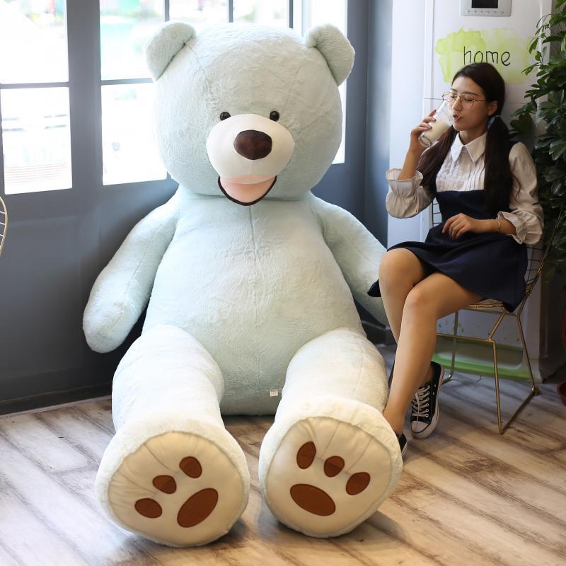 100-260cm   Giant Teddy Bear Plush Toys Soft Teddy Bear Outer Skin Coat Popular Birthday&Valentine's Gifts Girls Kid's Toy