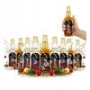 10X WEIHNACHTEN DANIEL 500ml PREMIUM DEKORIERTE Glasflaschen für Wodka