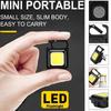 NOVÁ 2/1ks Mini LED svítilna Pracovní svítilna 4 režimy svícení 2000 lumenů přenosná kapesní svítilna Klíčenky USB dobíjecí venkovní kemping Malá svítilna