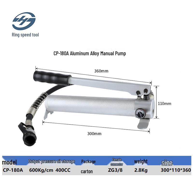 Hydraulic Manual Oil Booster Pump CP-700-2 with Pressure Gauge