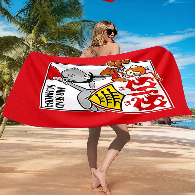 VfB Stuttgart Celebration Beach Towel, Quick-drying, Easy To Care For, Suitable for Both Fitness and Beach Vacations,Sports Essential
