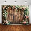 Wedding Background: Rural Flowers and Trees, Wall Background: Bridal Bathing Reception Ceremony, Photography Background: Wedding