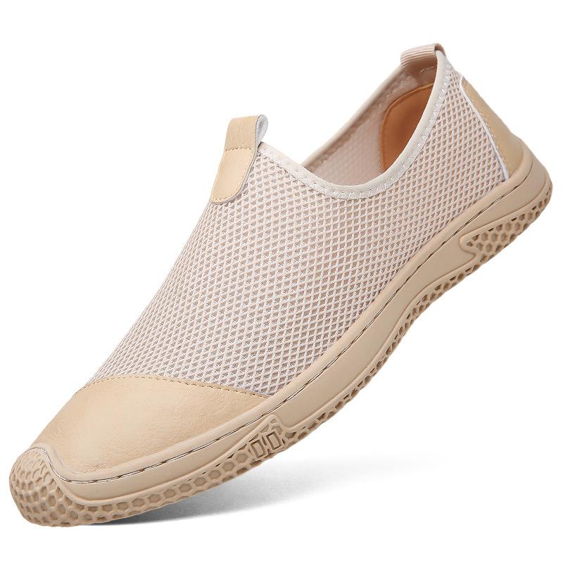 Fashion 2025 Summer Breathable Mesh Shoes for Men Fashion New Designer Outdoor Solid Color Sports Light Casual Shoes Male