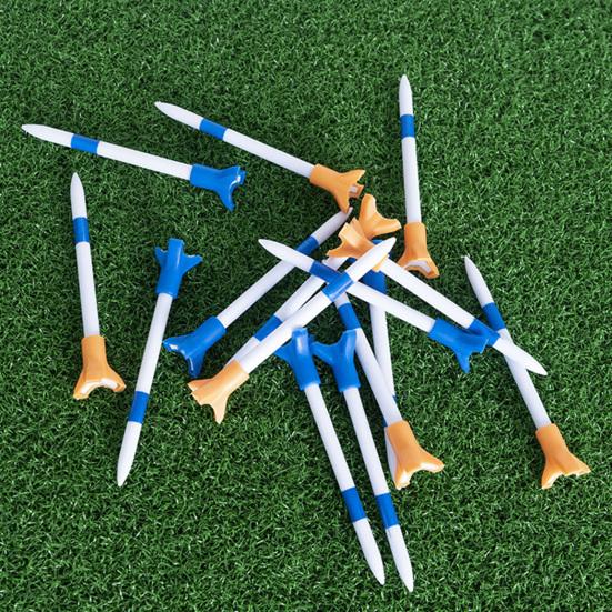 15Pcs 84MM Golf Tee Sharp Tip Plastic Golf Ball Holder Golf Training Aid Driving Range Indoor Outdoor Golf Spike Set Golf Accessories Golfer Gifts