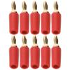 10 PCS 2.5mm Banana Plug Assortment 30VAC/60VDC 10A Speaker Plug  Connector  Wall Plates