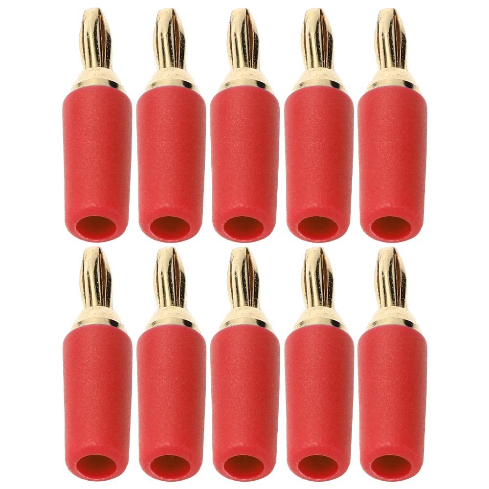 10 PCS 2.5mm Banana Plug Assortment 30VAC/60VDC 10A Speaker Plug  Connector  Wall Plates