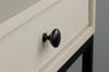10 x Round metal furniture knob, black
