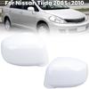 Rückspiegelkappe Für Nissan Tiida 2005 2006 2007 2008 2009 2010 Weiß Tür Seitenspiegel Schale Abdeckung Kappe Autozubehör