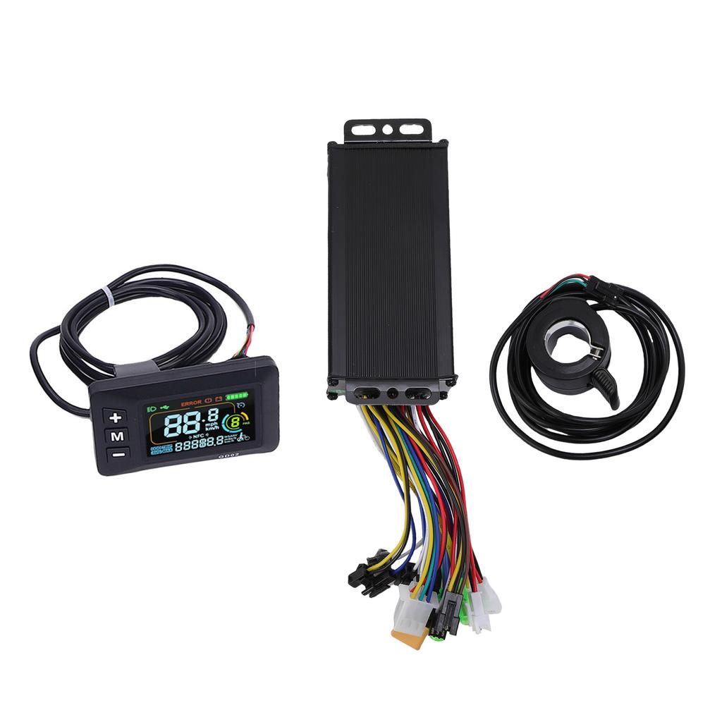 Contrôleur de Trottinette Électrique 22A Contrôleur Onde Sinusoïdale 3 Modes avec Panneau d'Affichage LCD Couleur GD02 130X