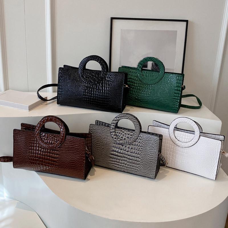 Luxury Crocodile Pattern Women Handbag Fashion Shoulder Bag Famous Brand Designer PU Leather Crossbody Bag Ladies Large Hand Bag