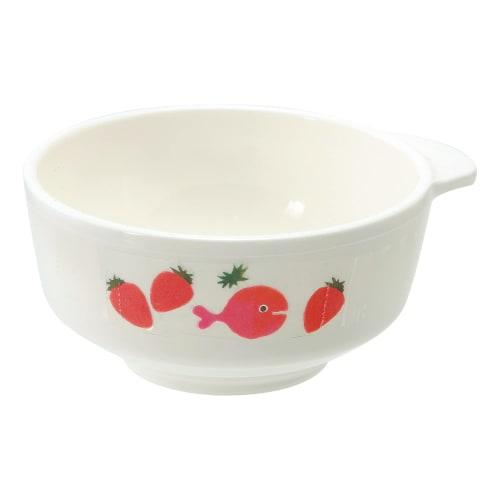 Gakken Staful Gomi Taro Gullfisk Stikker Av Antibakteriell Risskål for Barn, Hvit, Laget i Japan, K07003