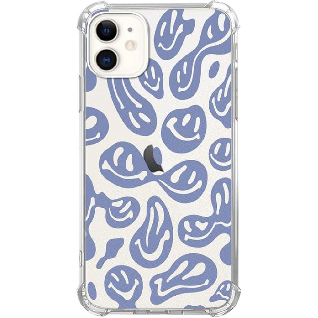 Trippy Psychedelic Flowers Phone Case for iPhone 11, Indie Hippie Colorful Eyes Flower Cover for Teens Women Men, Soft TPU Shockproof Case for iPhone