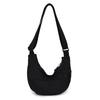 Simple Nylon Crossbody Bag With Inner Zipper Compartments For College Students